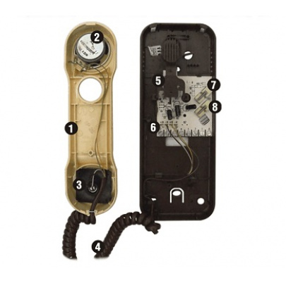 Domáci telefón DT 85 s tlačidlom protistanice - 4FP 210 37