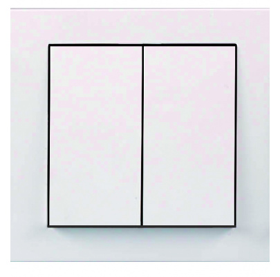 CUBUS dvojitý vypínač jednopólový   -  1+1