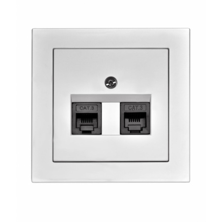 CUBUS dátová zásuvka     2xRj45 Cat.6      tienená   -   4FK 285 11