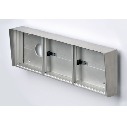 GARANT montážna doska nad omietku pre tri moduly so strieškou horizontálna