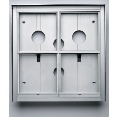 GARANT montážna doska pod omietku pre štyri moduly so strieškou