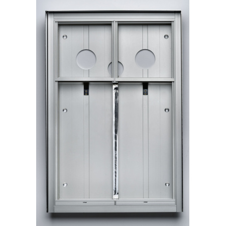 GARANT montážna doska nad omietku pre dva moduly + modul menovníka so strieškou vertikálna