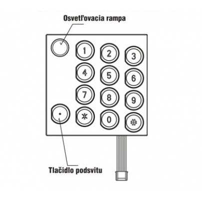 Modul kódovača s podsvitom - 4FN 230 93