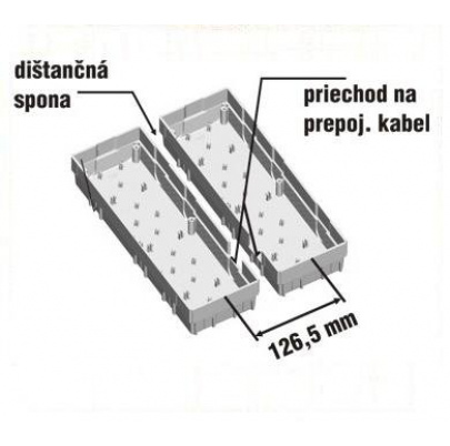 Dištančná spona vertikálna - 4FA 697 00.1007
