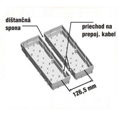 Dištančná spona horizontálna - 4FA 697 01.1007