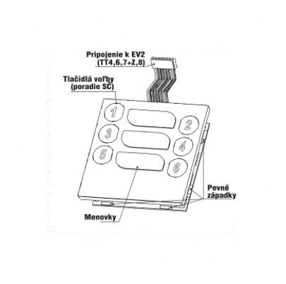Modul tlačidlový TT6 - 4FN 231 01