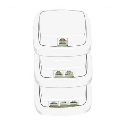 MODUL  telefónna zásuvka 2x jednoduchá