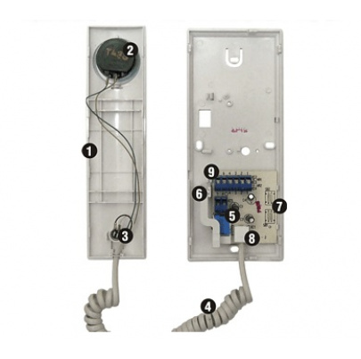 Domáci telefón DT ELEGANT s 1 tlačidlom protistanice - 4FP 211 02