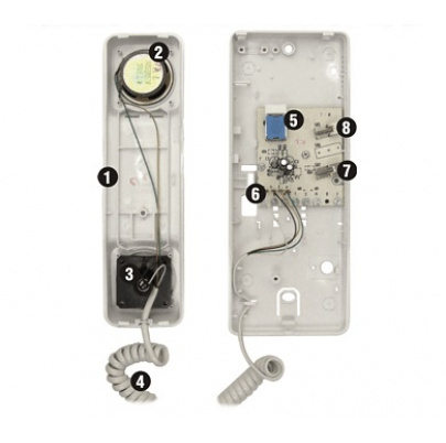 Domáci telefón DT 93 s 1 tlačidlom protistanice - 4FP 210 52